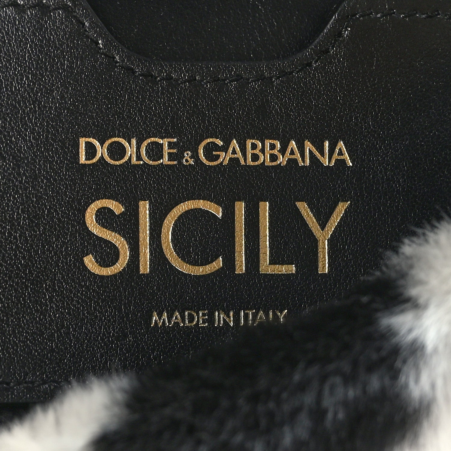 Dolce & Gabbana Faux Fur Zebra Print Miss Sicily Satchel Black White 6 of 8