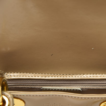 Christian Dior Patent Mini Lady Dior Beige 9 of 19
