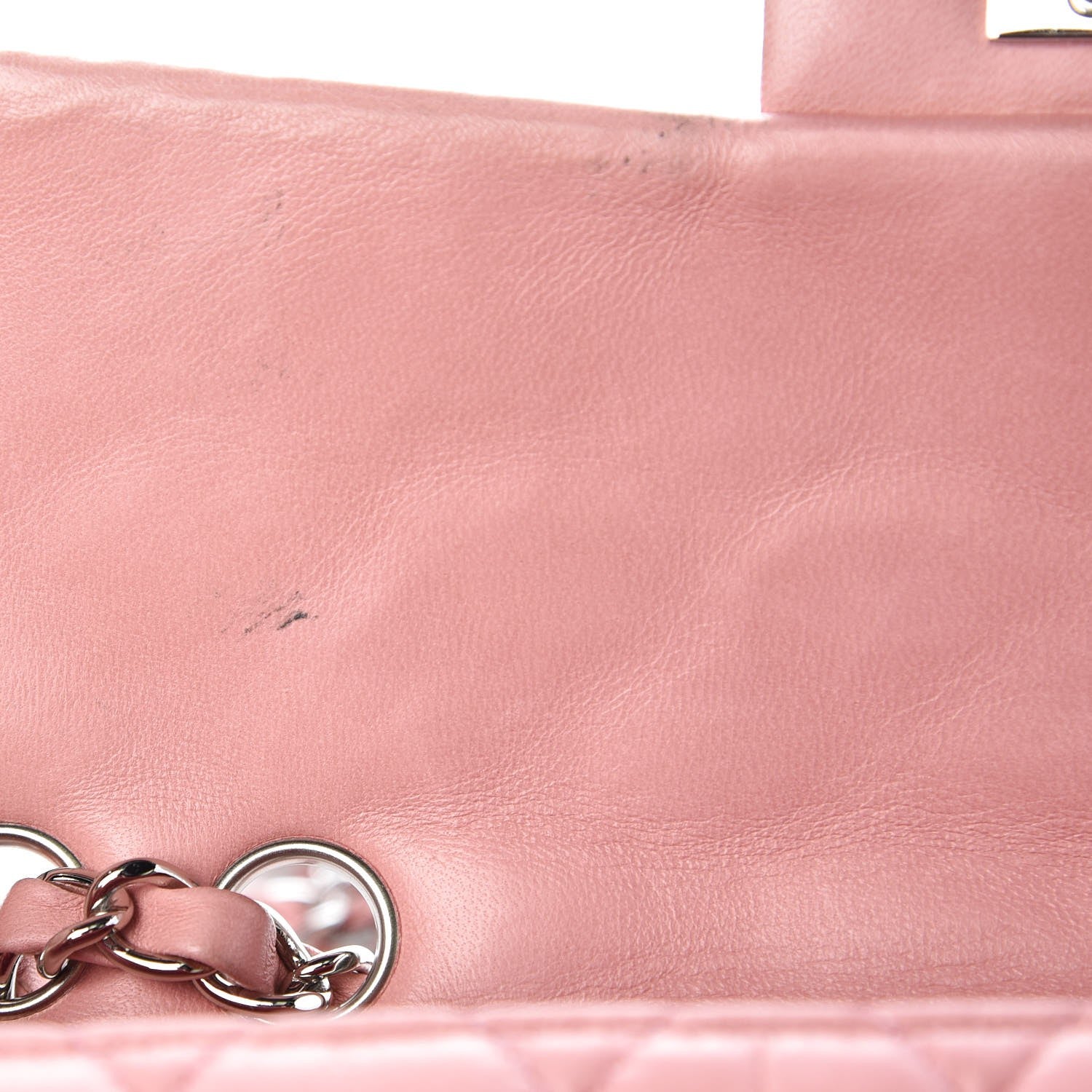 Chanel Lambskin Quilted East West Flap Pink 9 of 14