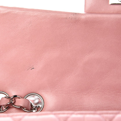 Chanel Lambskin Quilted East West Flap Pink 9 of 14