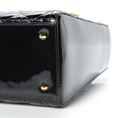 Christian Dior Patent Cannage Medium Lady Dior Black 10 of 10