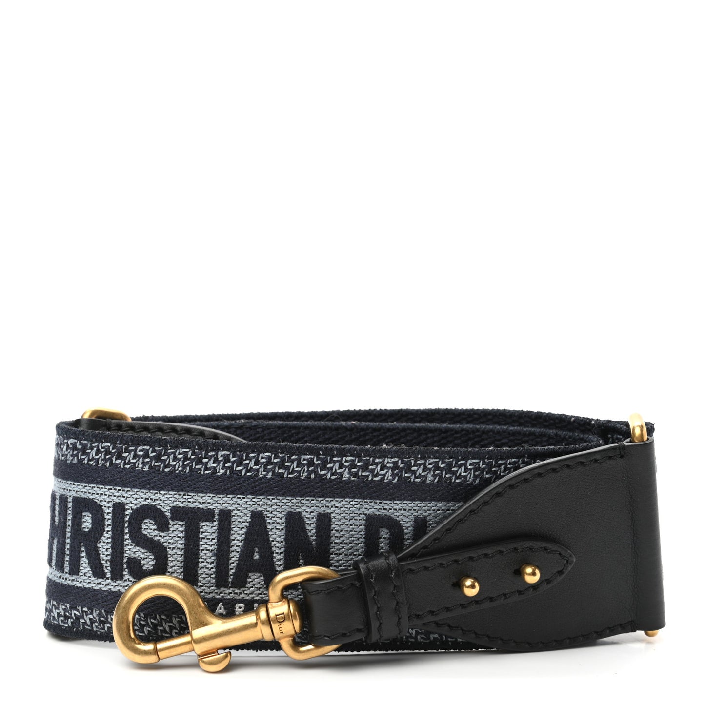 Canvas Embroidered Adjustable Shoulder Strap Blue