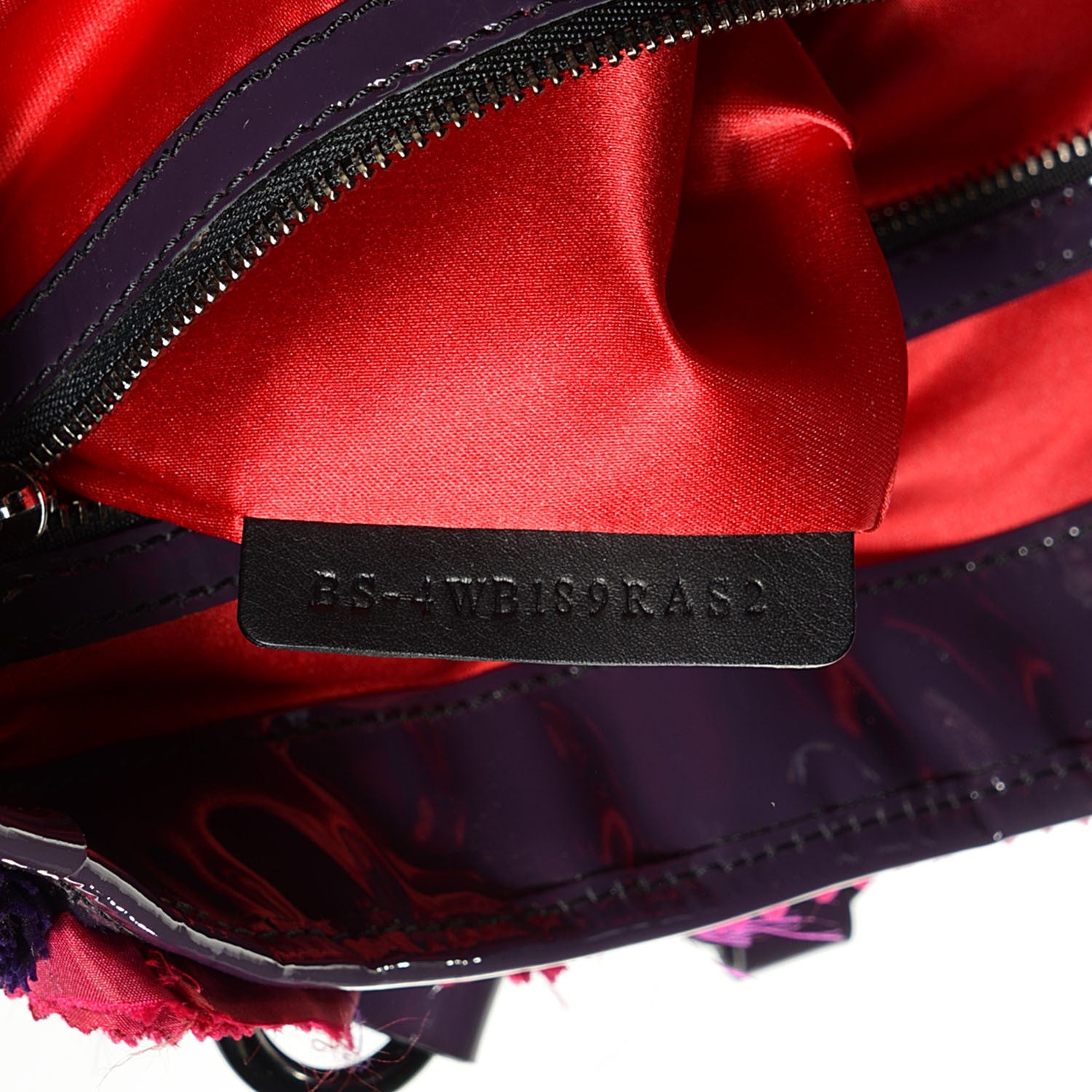 Valentino Garavani Silk Rosier Tote Red Black 7 of 8