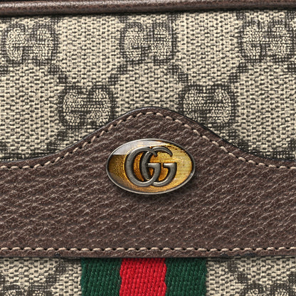Gucci GG Supreme Monogram Web Mini Ophidia GG Bag Brown 9 of 12