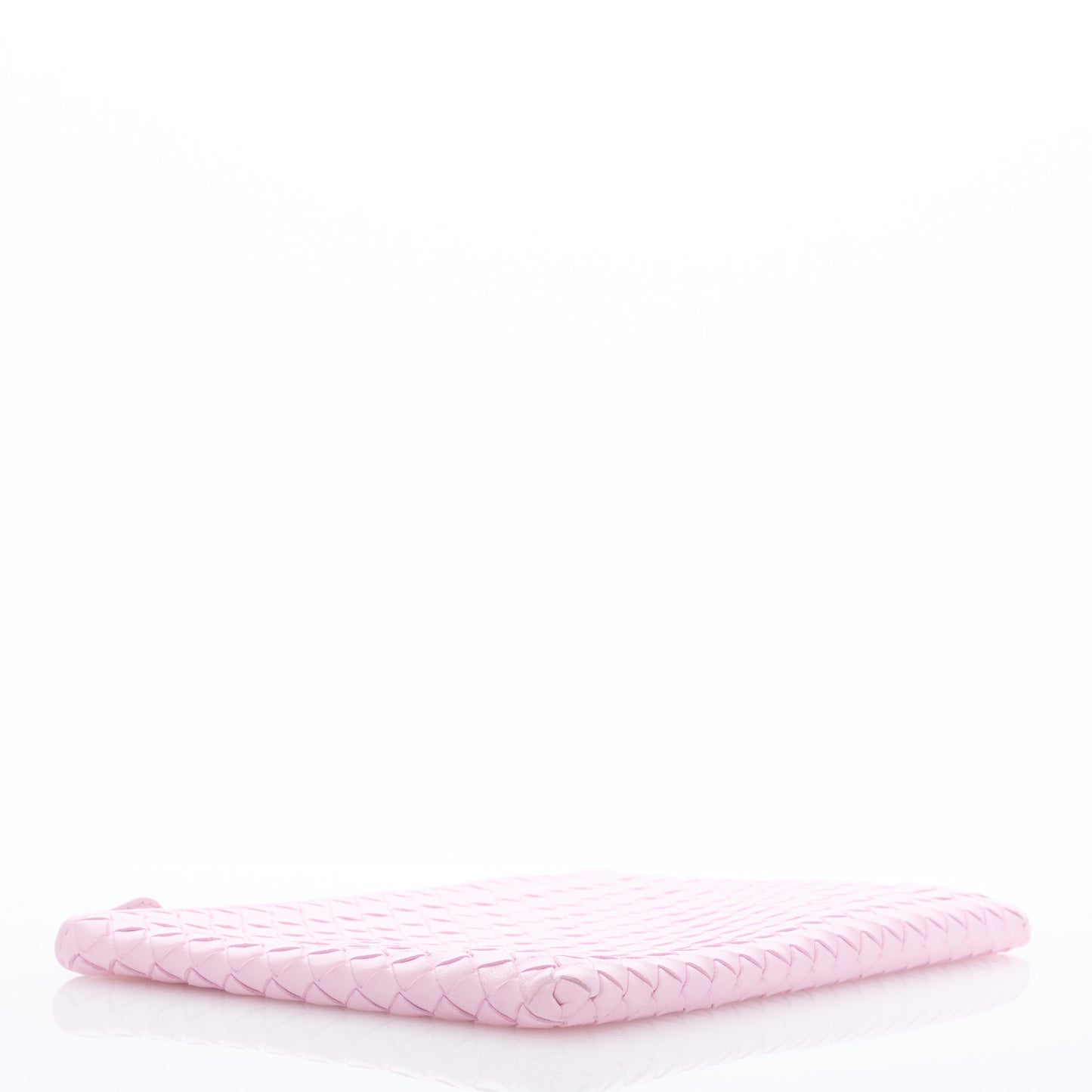 Nappa Intrecciato Medium Zip Pouch Pink