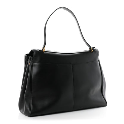 Balenciaga Smooth Calfskin Large Rodeo Top Handle Handbag Black 3 of 9