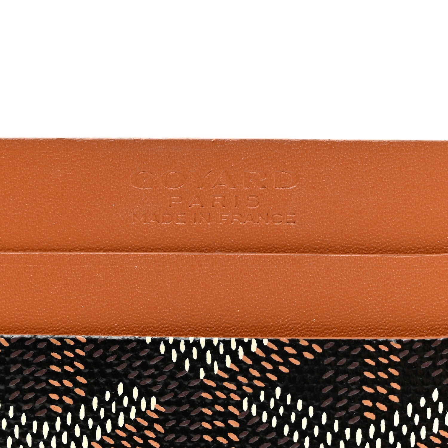 Goyard Goyardine Saint Sulpice Card Holder Black Gold 6 of 6