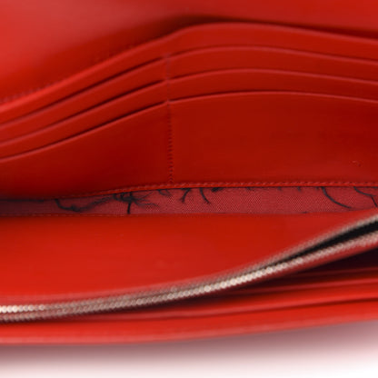 Fendi Vitello Liberty Century Lucido By The Way Continental Wallet Rosso 8 of 14