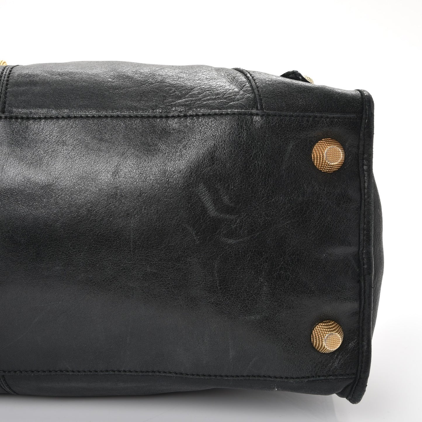 Agneau Giant 21 Gold Hardware Work Black