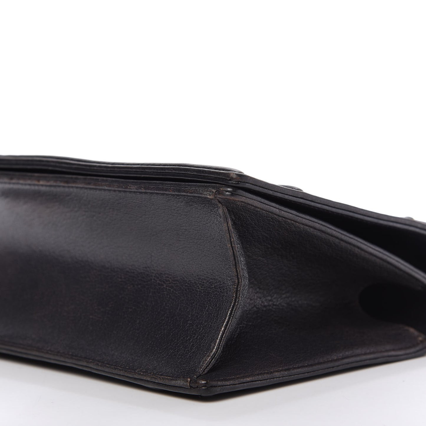 Grained Calfskin Medium Diorama Flap Bag Black
