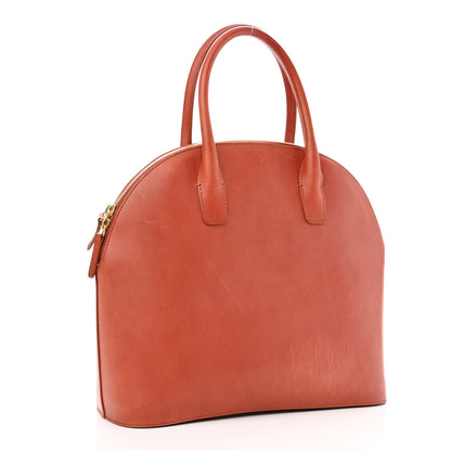 Mansur Gavriel Calfskin Top Handle Rounded Bag Brandy 3 of 12