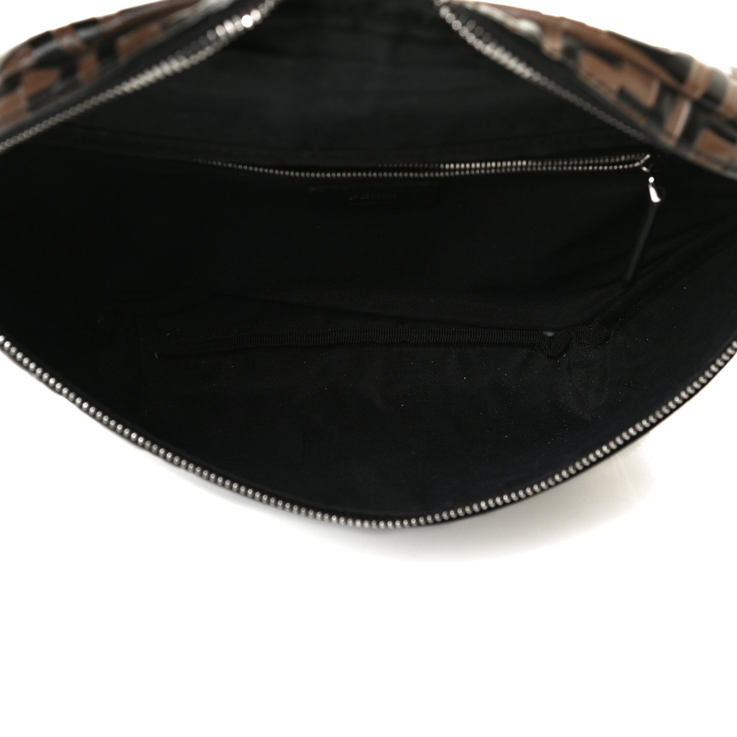 Vitello Century Bi-Color FF 1974 Embossed Belt Bag Maya Black