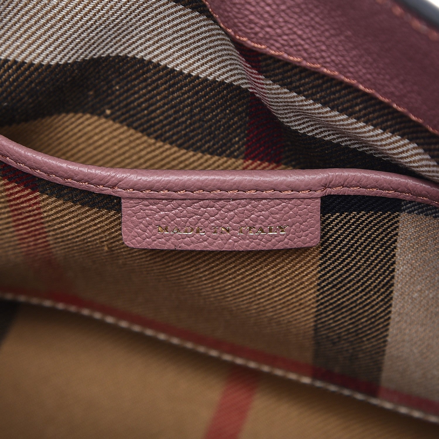 Burberry Soft Grain Calfskin Small Buckle Tote Dusty Pink 9 of 9