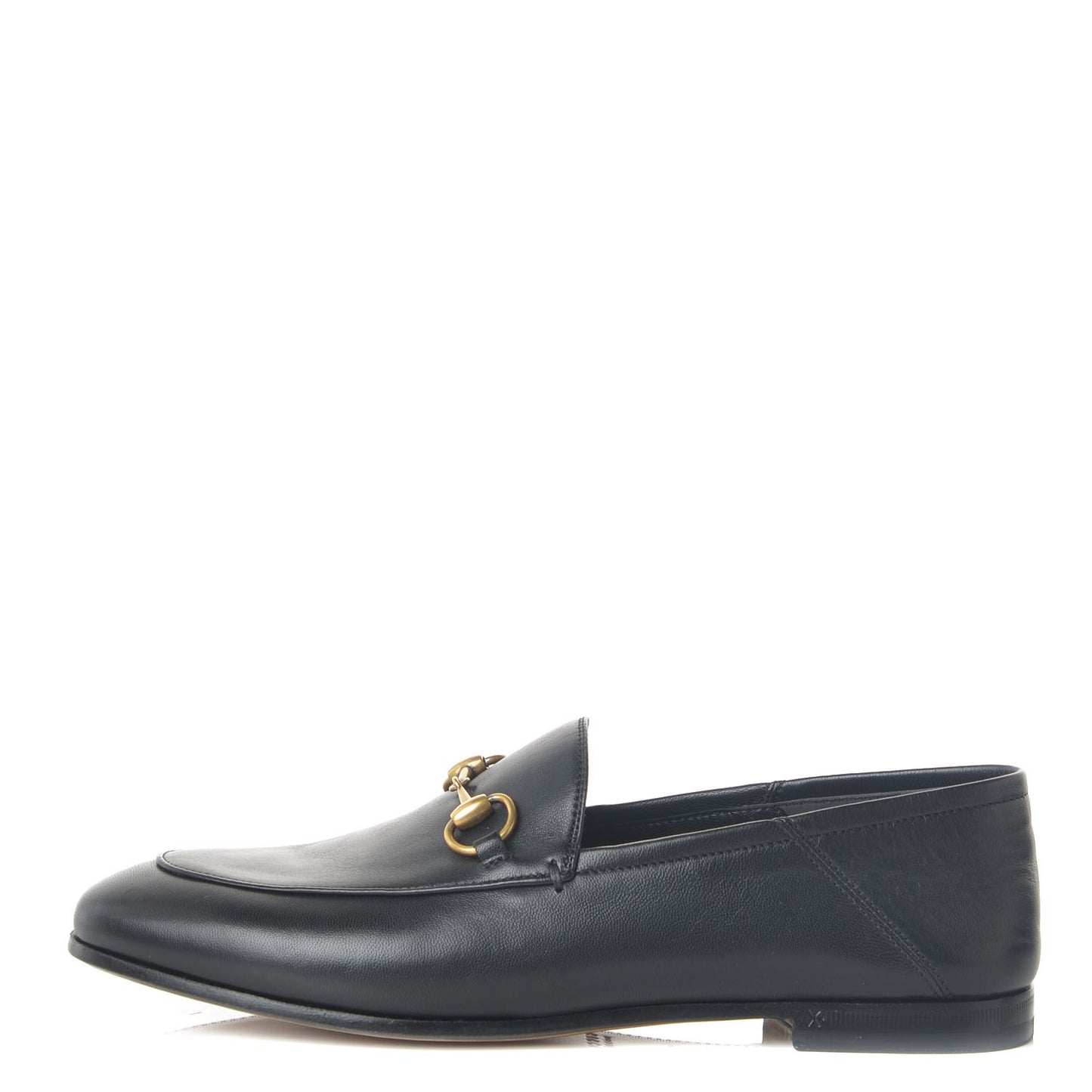 Lambskin Womens Brixton Horsebit Loafers 36.5 Black