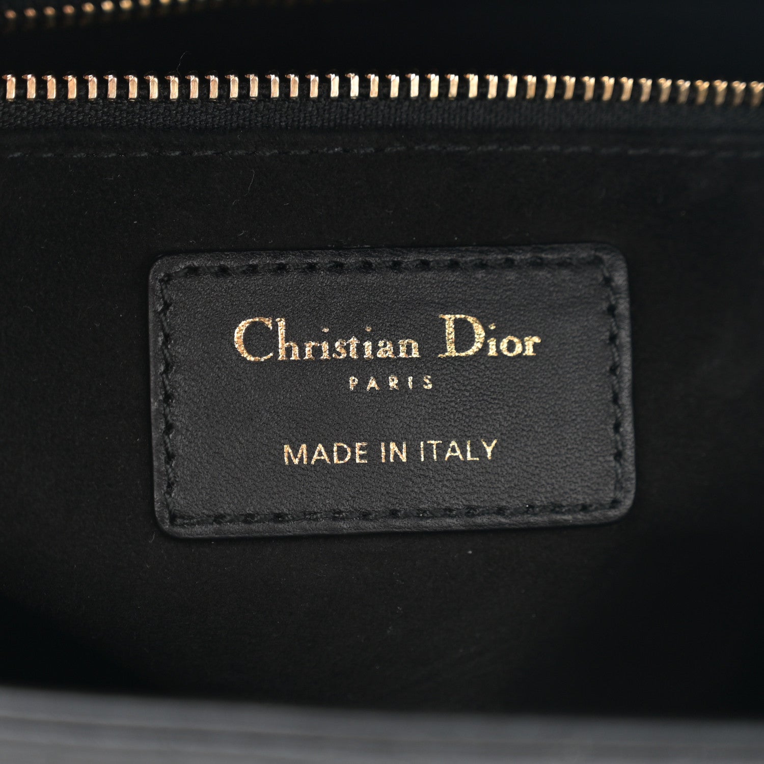 Christian Dior Lambskin Cannage Medium Lady Dior Black 6 of 11