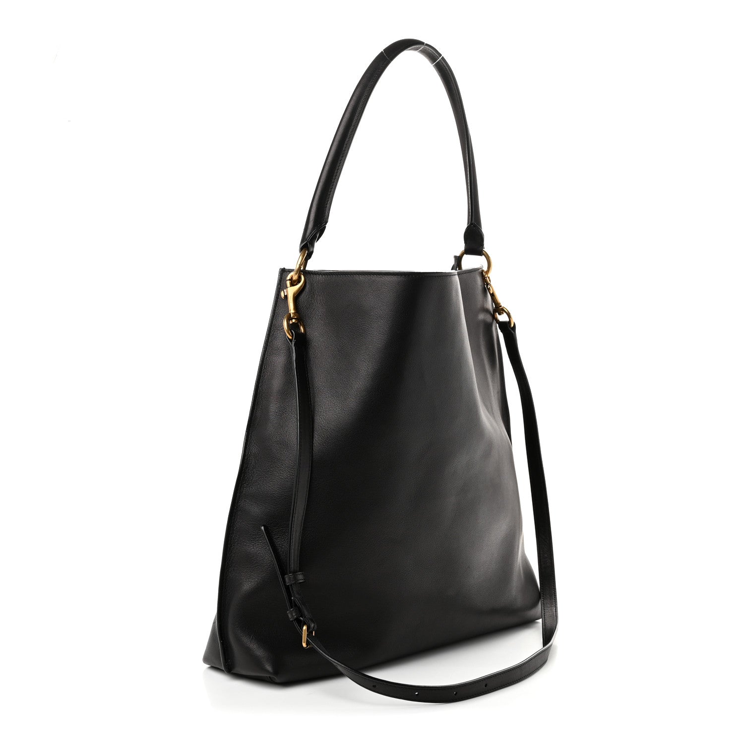 Saint Laurent Calfskin Hobo Black 4 of 10