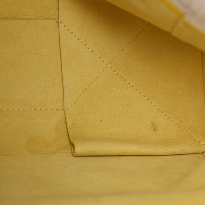 Celine Lambskin Vertical Bi-Cabas White Sun Yellow 10 of 29