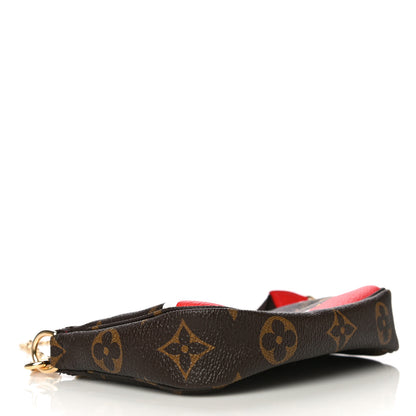 Louis Vuitton Monogram 2018 Christmas Animation Mini Cats Pochette Accessories 4 of 11