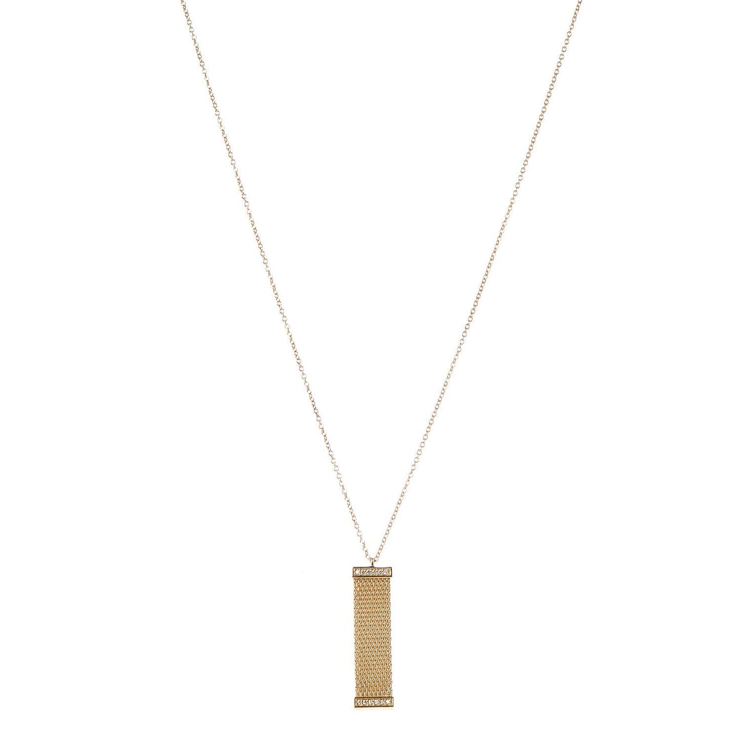 18K Yellow Gold Diamond Somerset Pendant Necklace