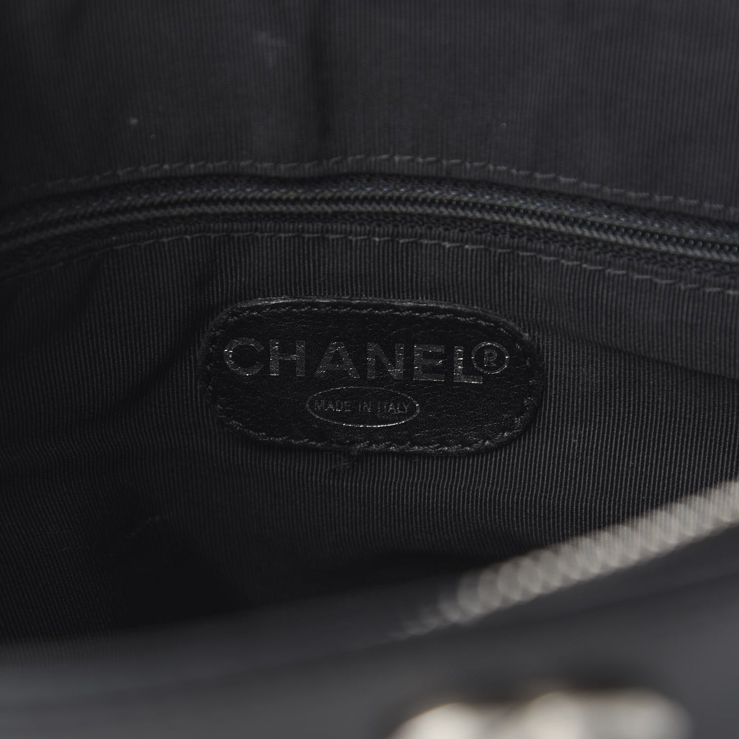Lambskin Quilted Shopping Tote Black