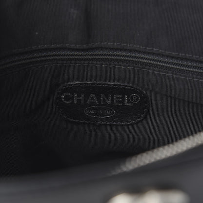 Chanel Lambskin Quilted Shopping Tote Black 5 of 10