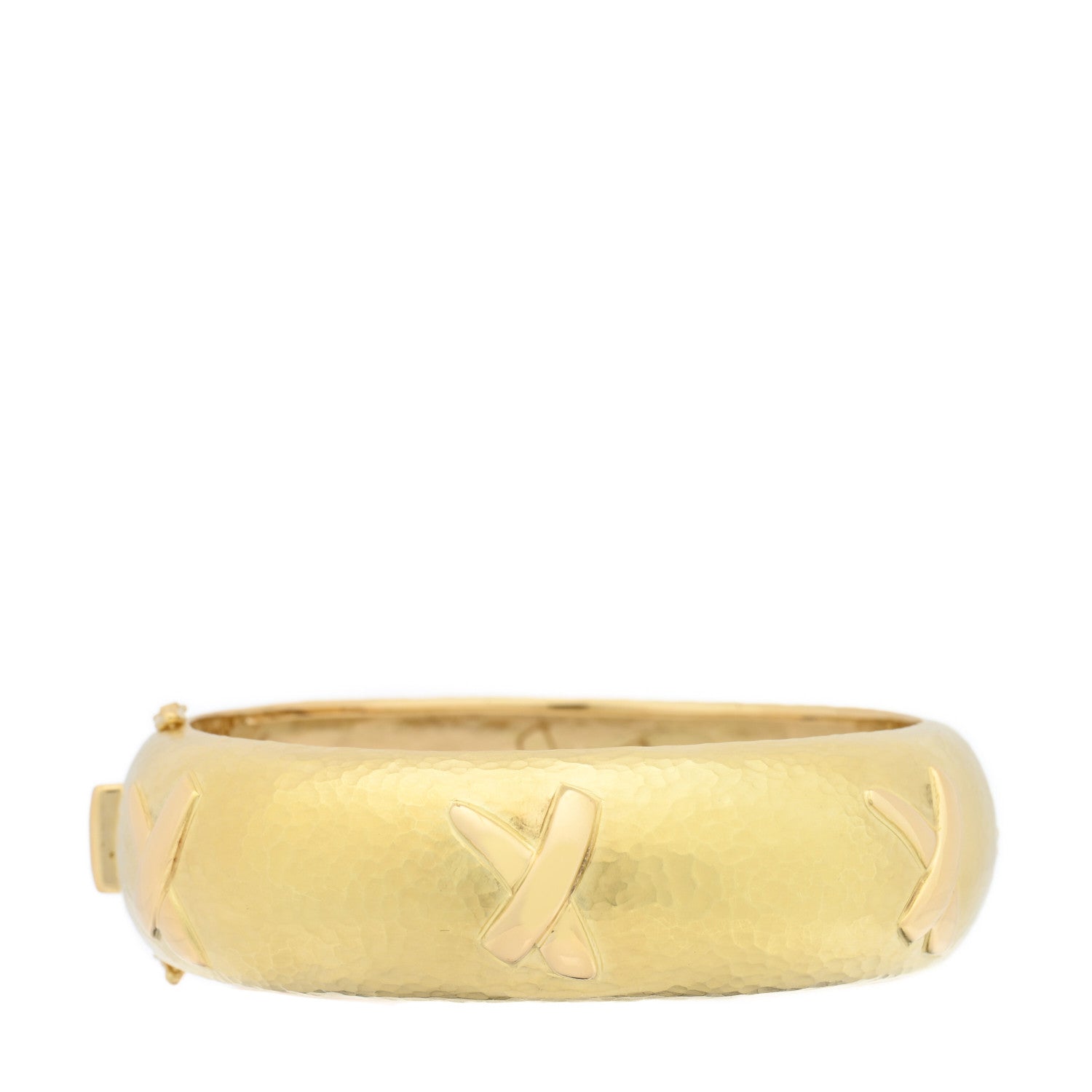 Tiffany 18K Yellow Gold Paloma Picasso X Graffiti Bangle Bracelet 1 of 4