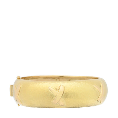 Tiffany 18K Yellow Gold Paloma Picasso X Graffiti Bangle Bracelet 1 of 4