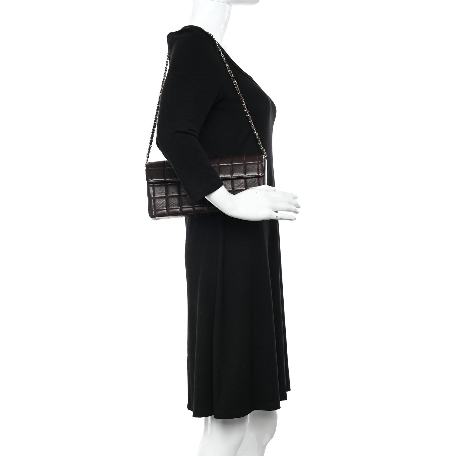 Chanel Lambskin East West Chocolate Bar Flap Brown 2 of 11