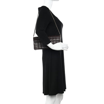 Chanel Lambskin East West Chocolate Bar Flap Brown 2 of 11