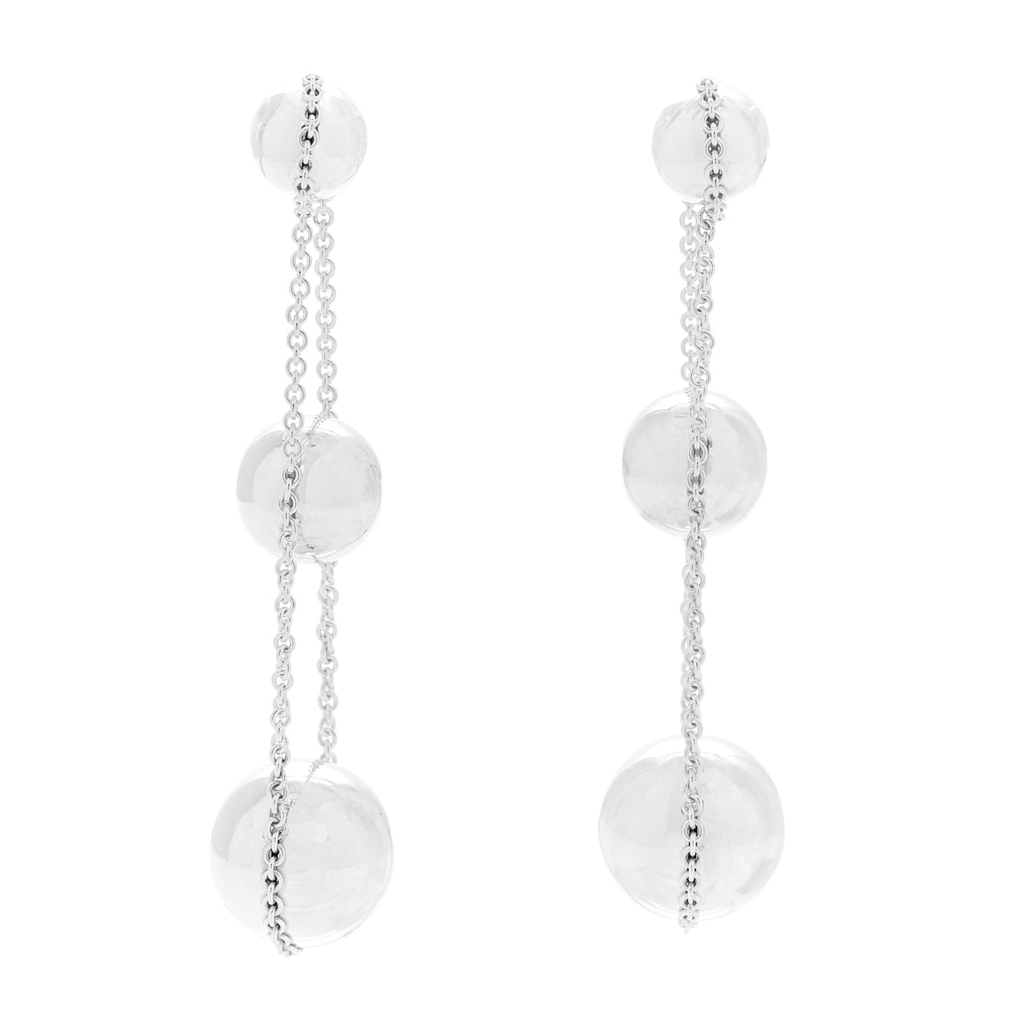 Sterling Silver HardWear Triple Drop Earrings