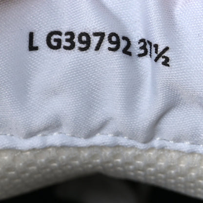 Chanel Fabric Laminated Calfskin Stretch CC Womens Sneakers 37.5 White Silver 7 of 9
