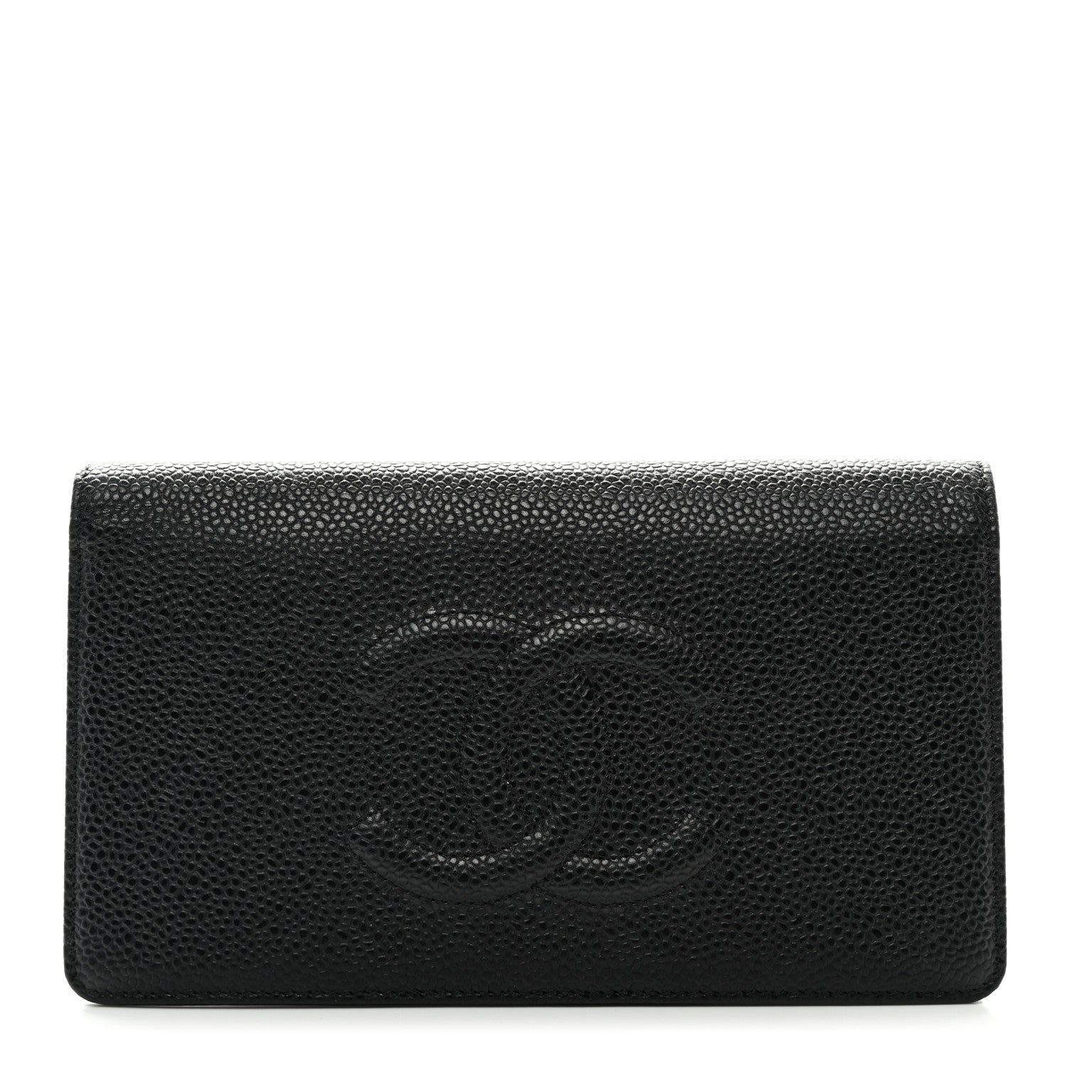 Chanel Caviar Timeless CC Yen Wallet Black 1 of 8