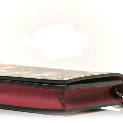 Gucci GG Supreme Monogram Blooms Chain Wallet Beige Multicolor Dry Rose 8 of 10