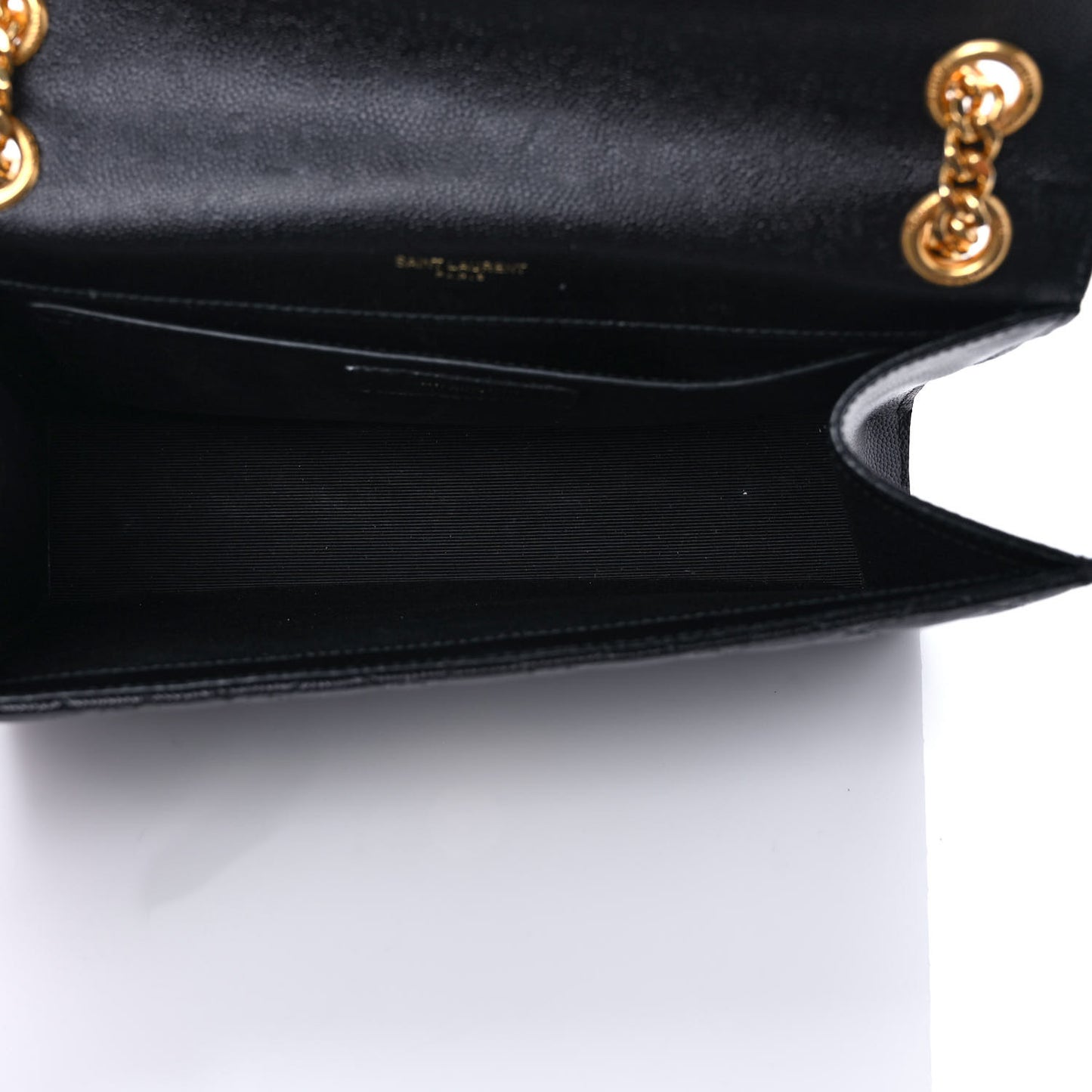 Grain De Poudre Textured Mixed Matelasse Triquilt Medium Monogram Satchel Black