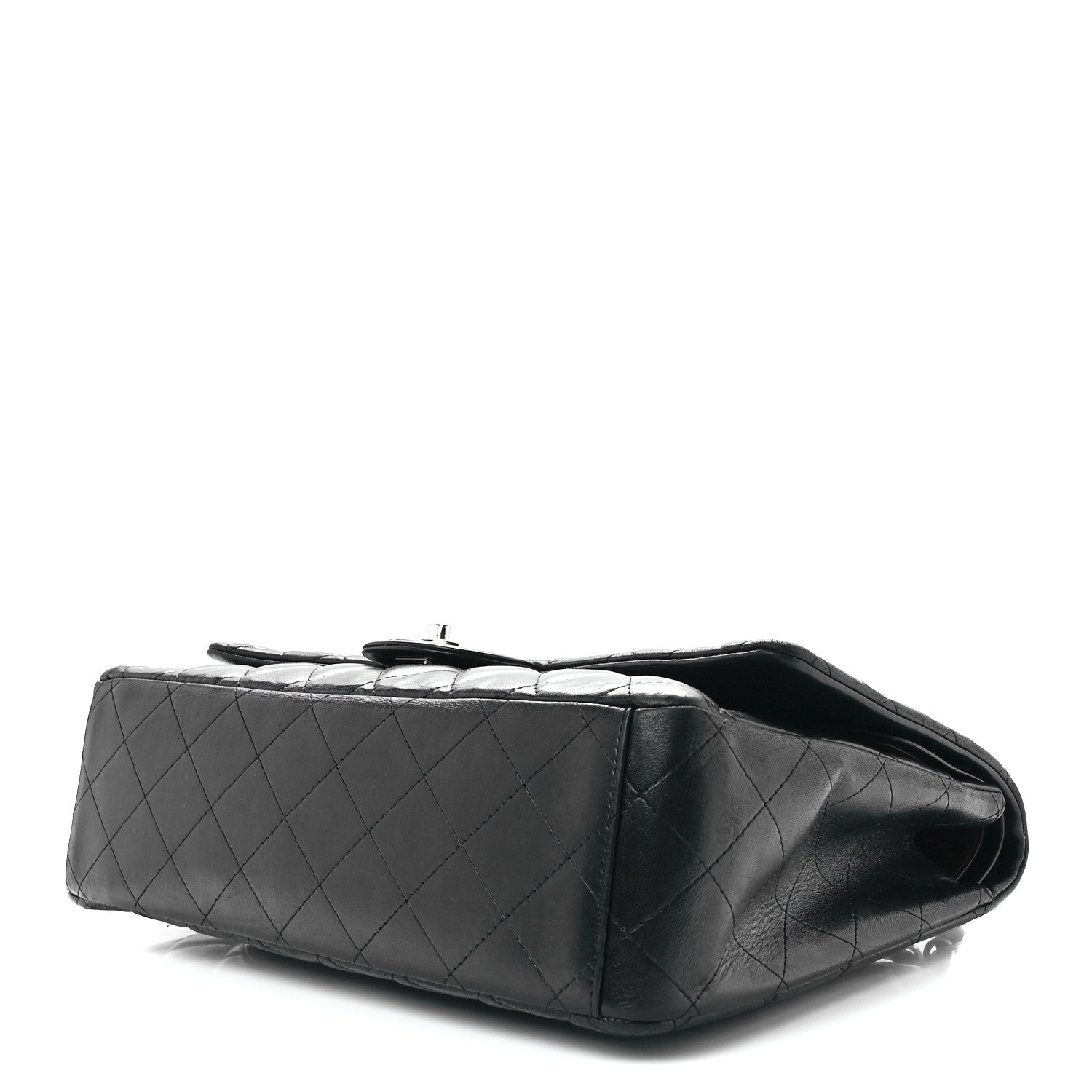 Chanel Lambskin Quilted Maxi Double Flap Black 10 of 12