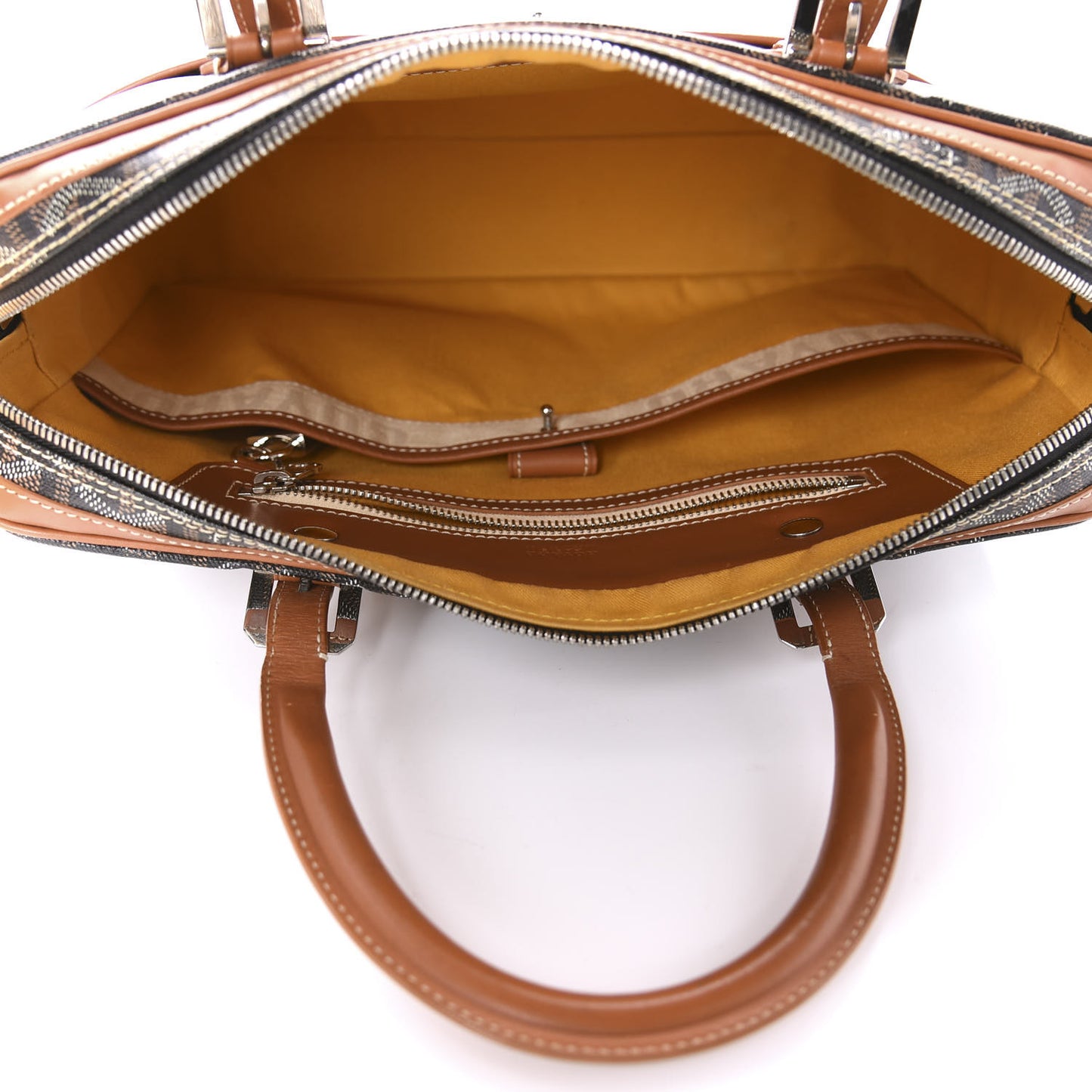 Goyardine Ambassade PM Briefcase Black Gold