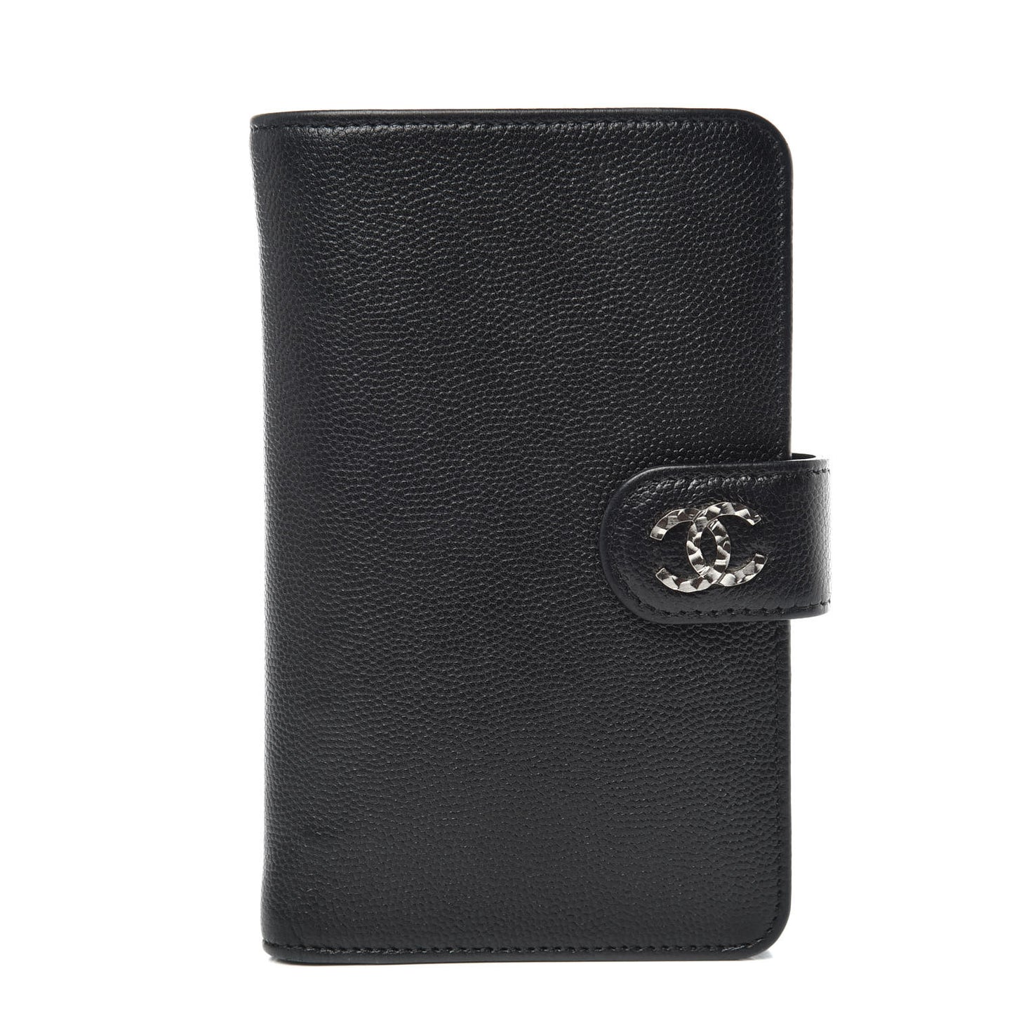 Caviar Sevruga Large Zip Pocket Wallet Black