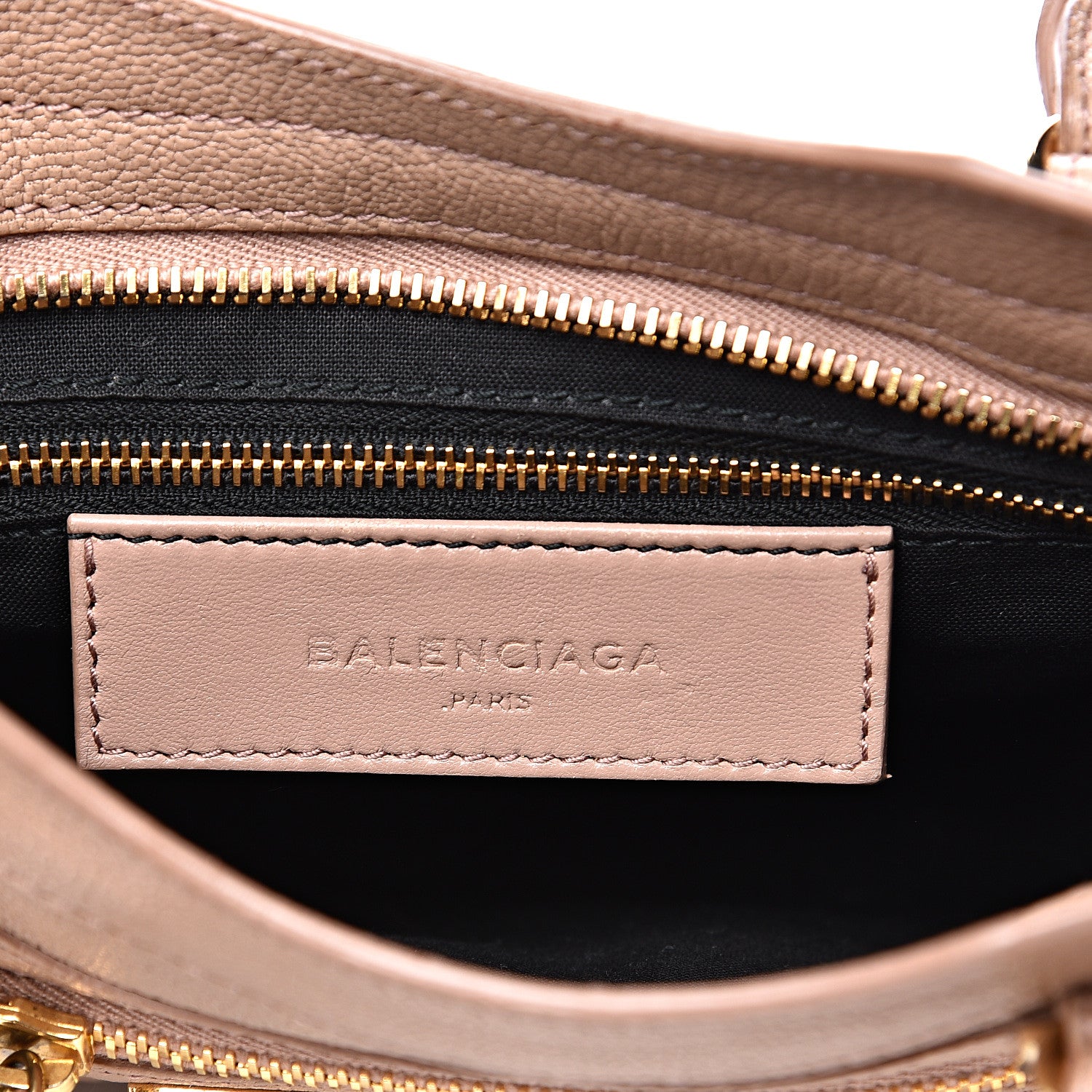 Balenciaga Chevre Gold Metallic Edge Hardware Mini City Rose Des Sables 5 of 12
