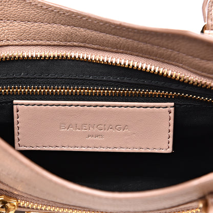Balenciaga Chevre Gold Metallic Edge Hardware Mini City Rose Des Sables 5 of 12