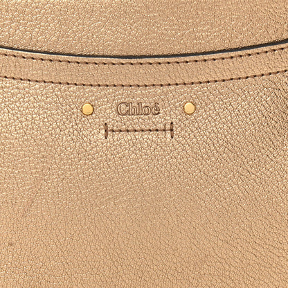 Chloe Metallic Calfskin Small Roy Bag Gold 10 of 13