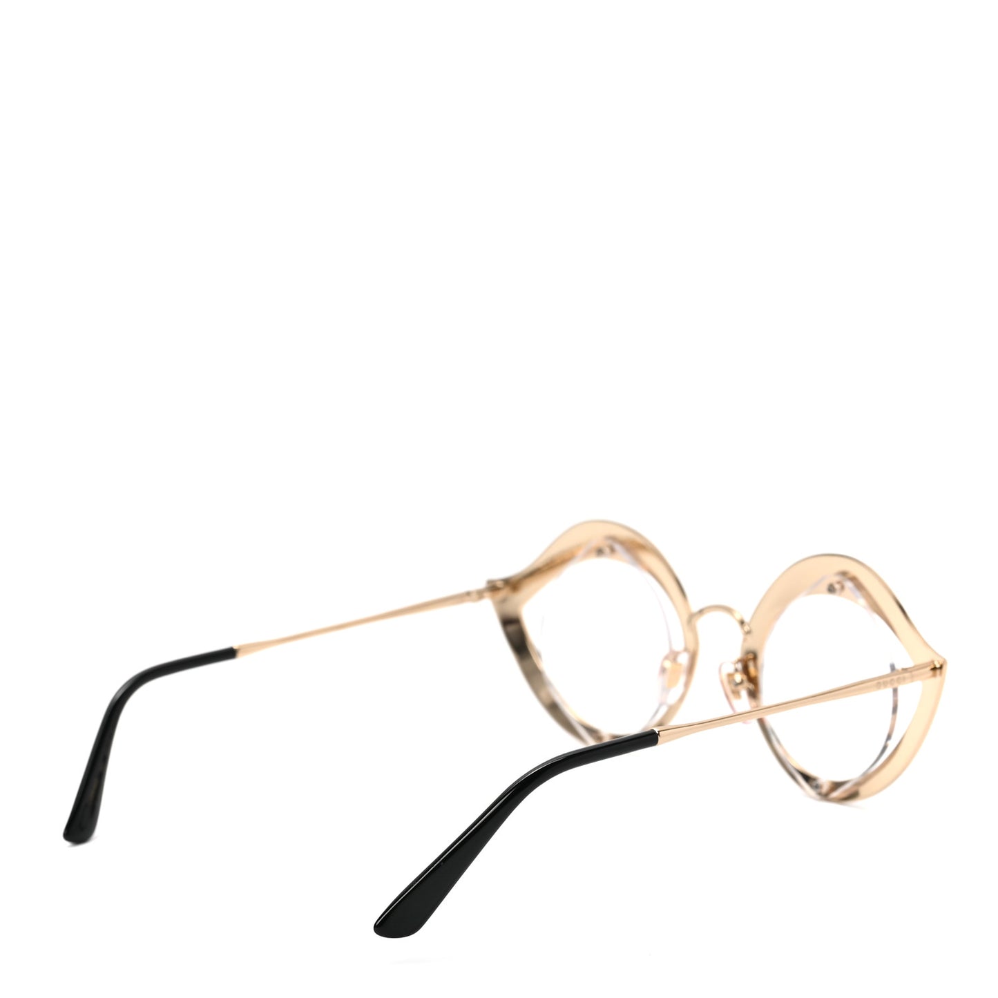 Metal Crystal Cat Eye Sunglasses GG0046S Gold