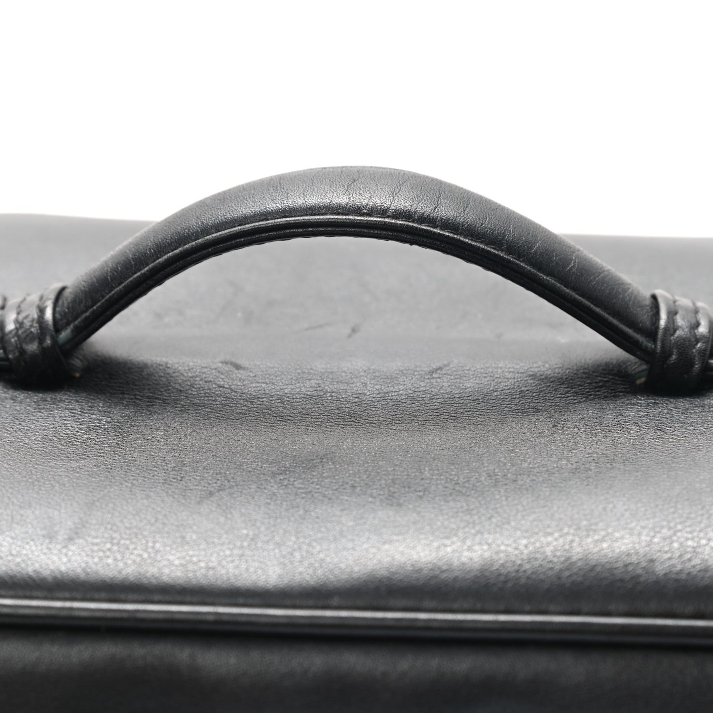 Lambskin Vanity Cosmetic Case Black