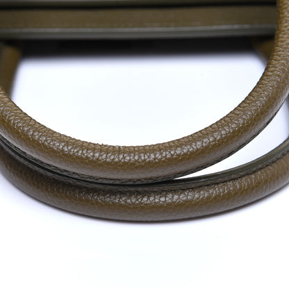 Celine Drummed Calfskin Micro Luggage Dark Olive 12 of 12