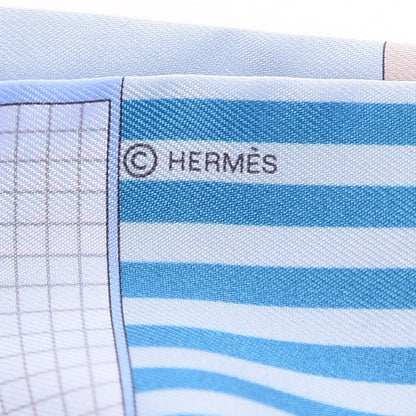 Hermes Silk Couvertures Nouvelles Twilly Menthe Ciel Marine Sable 4 of 4