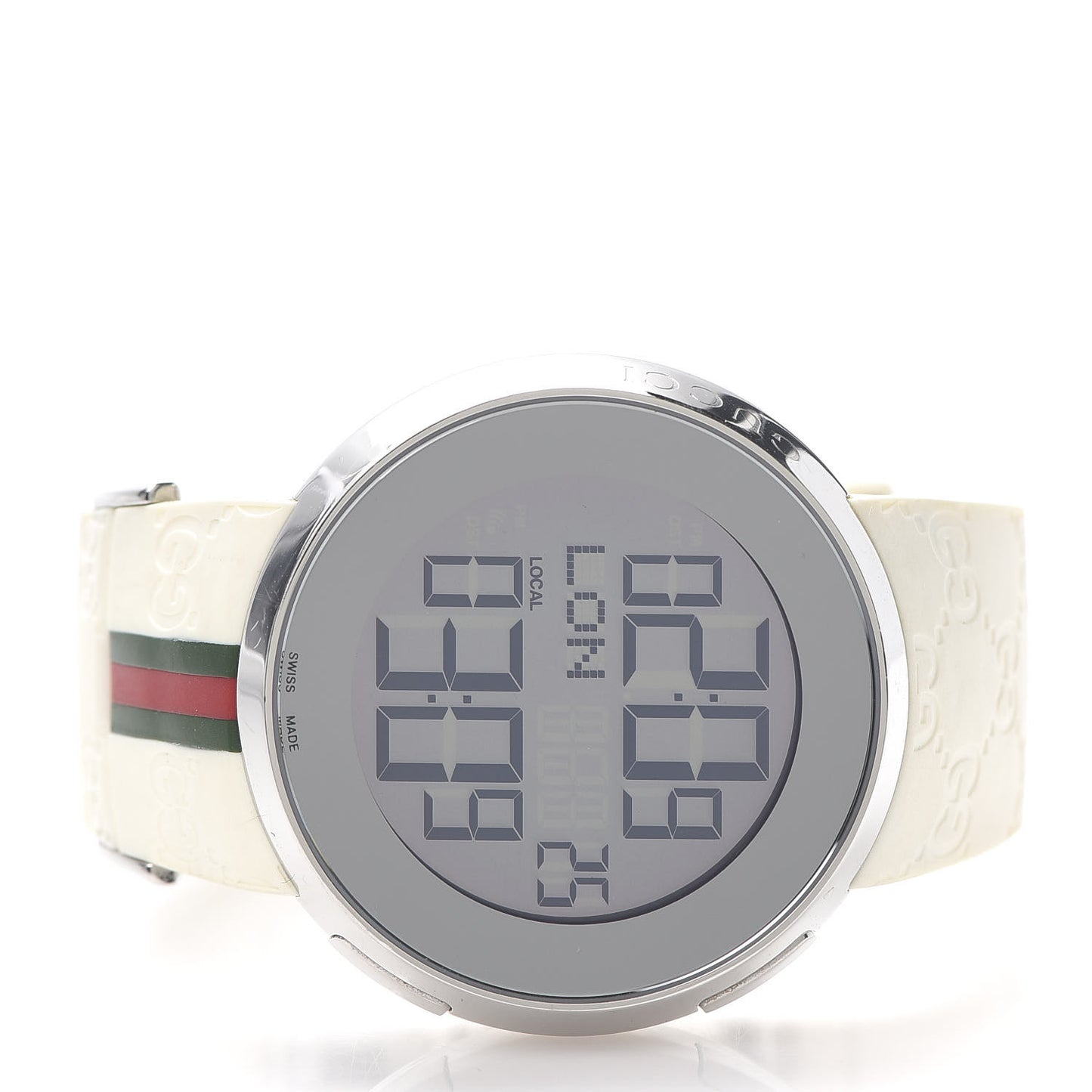 Stainless Steel Rubber 45mm Digital I-Gucci Web Watch