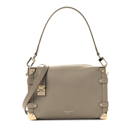 Louis Vuitton Calfskin Side Trunk MM Taupe 1 of 10