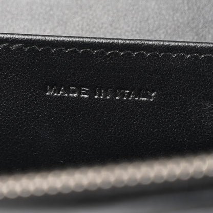 Saint Laurent Calfskin Crocodile Embossed Monogram Uptown Crossbody Black 8 of 15