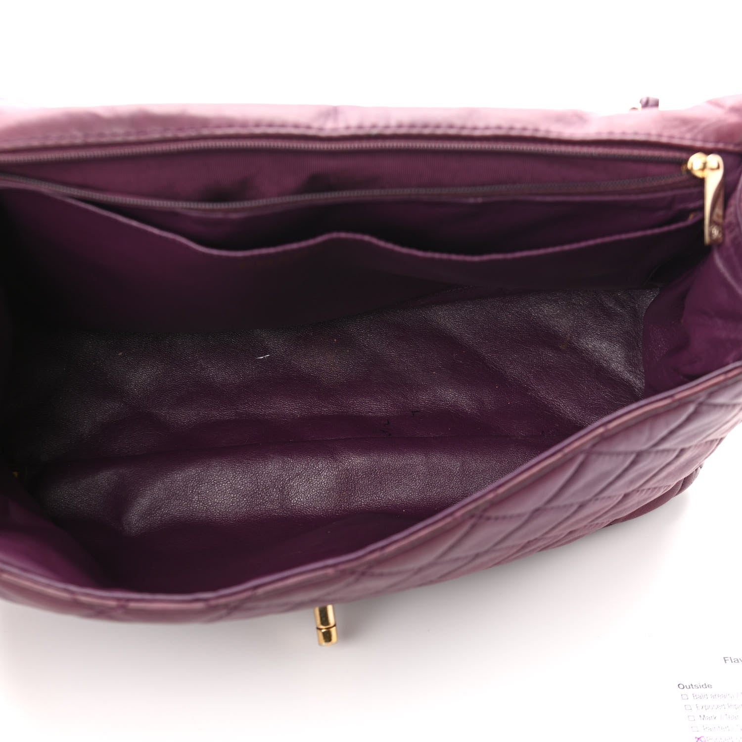 Chanel Lambskin Quilted Maxi Single Flap Purple 5 of 14