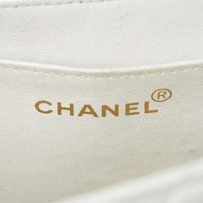 Chanel Lambskin Quilted XL Jumbo Single Flap White 8 of 18