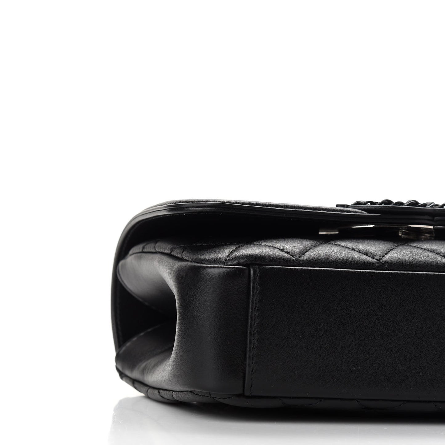 Lambskin Quilted Small CC Filigree Flap Black